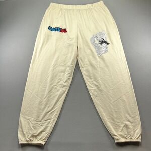 Crunchyroll By Toei Animation Sweatpants Mens 2XL Beige Dragon Ball Z Graphic